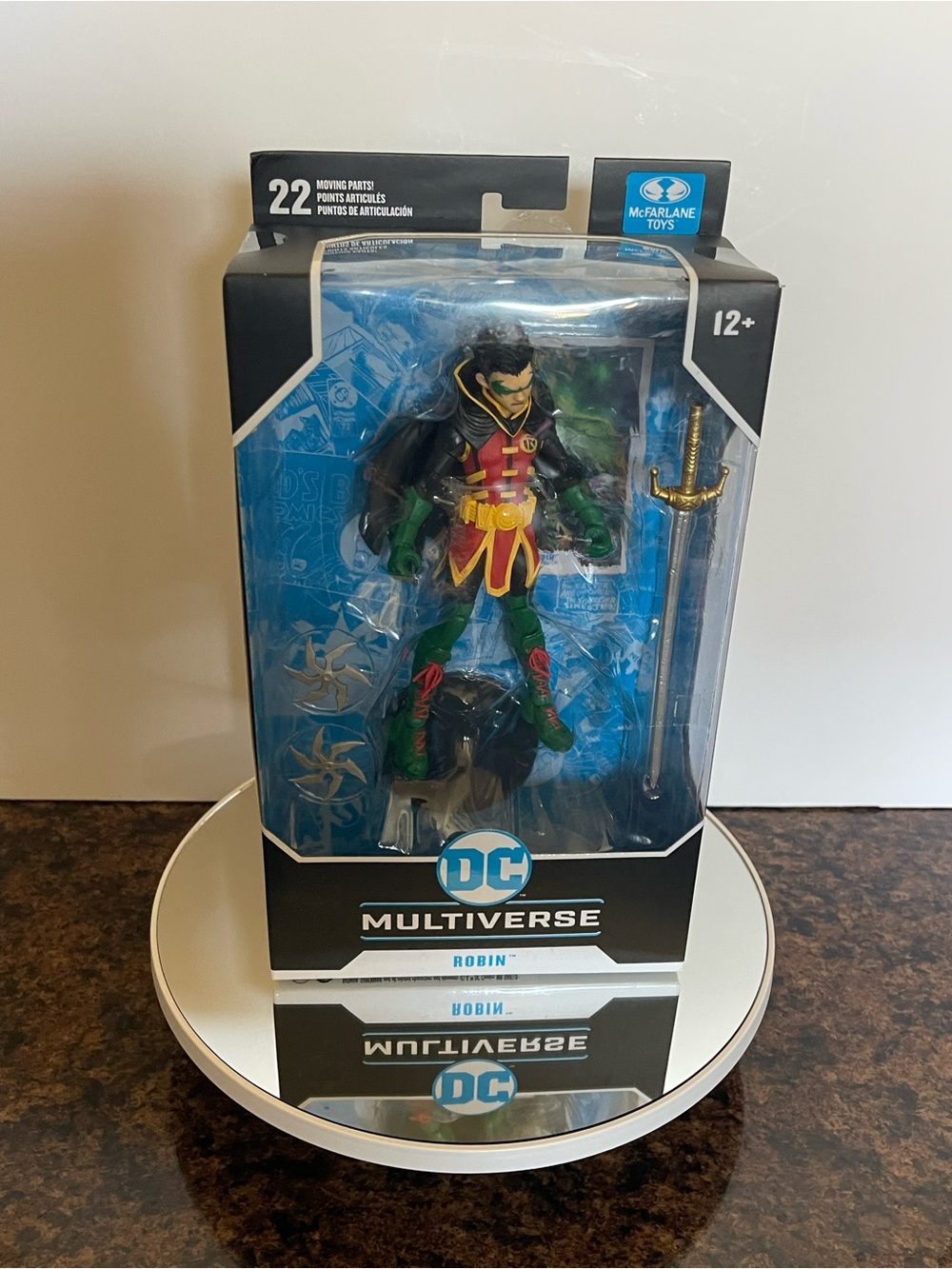 DC Comics Robin Action Figure Green Red Yellow with Sword